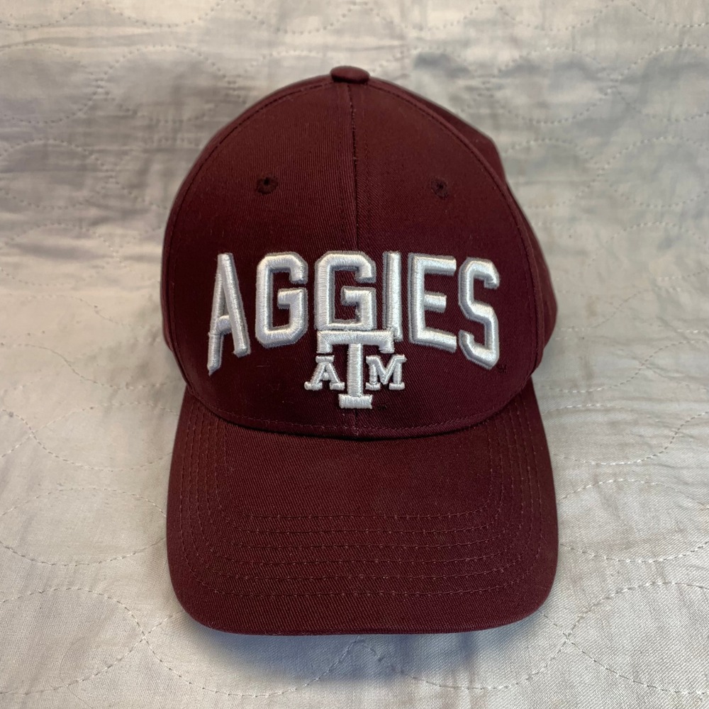 Texas A&M Aggies Maroon Snapback Hat Top of the World Adjustable Cap Preowned